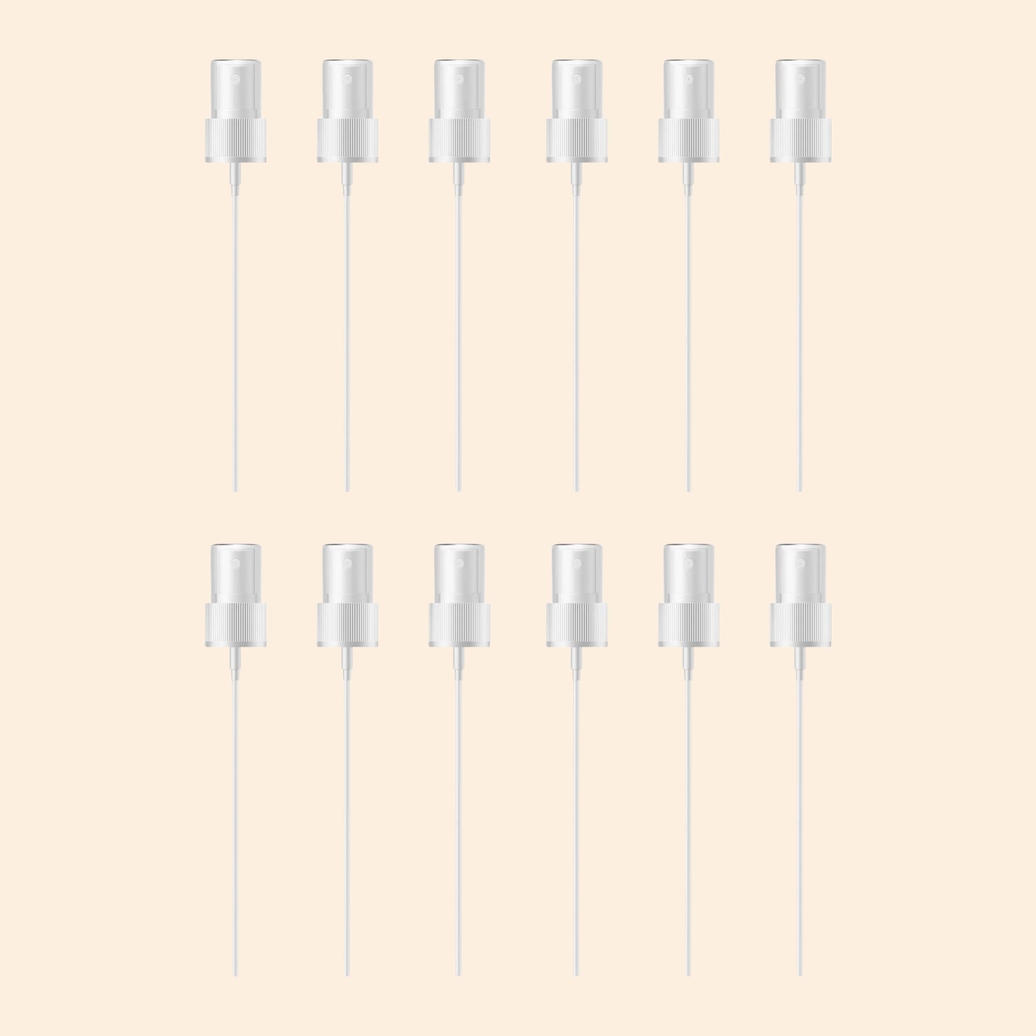 White Pump Dispenser 100ml