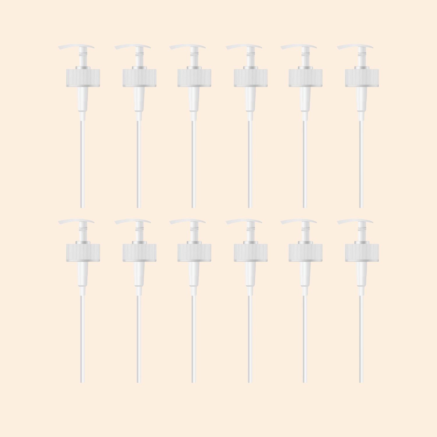 White Pump Dispenser 500ml