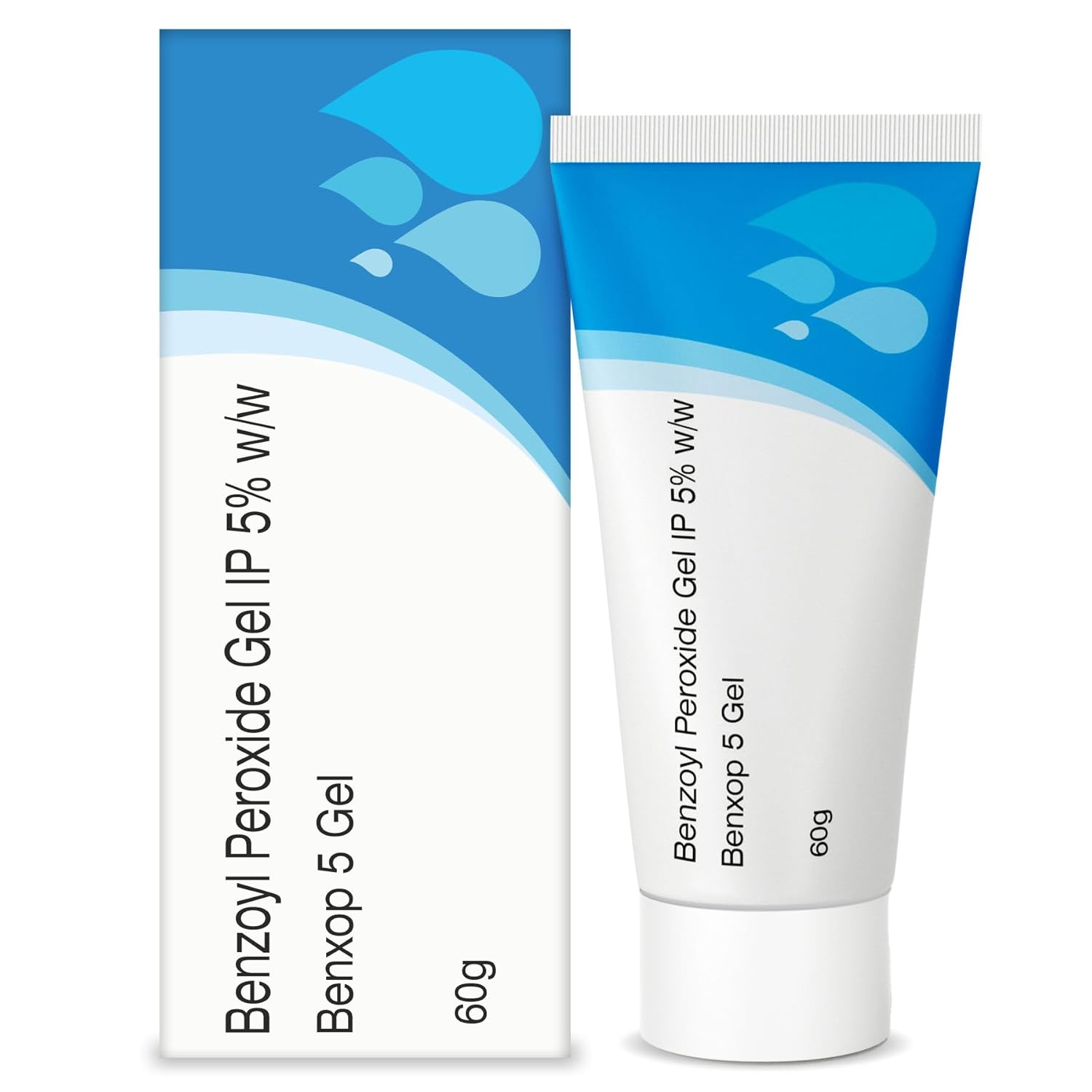 Salve Benxop Benzoyl Peroxide 5% Gel - 60 gm (2.11 Oz) | Powerful Acne Treatment for Pimples and Blemishes