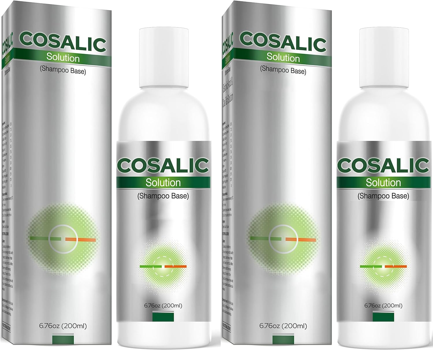 Cosalic Coal Tar and Salicylic Acid Shampoo - Itch Relief for Dry Scalp, Psoriasis & Seborrheic Dermatitis - 6.8 Fl Oz (Pack of 2)