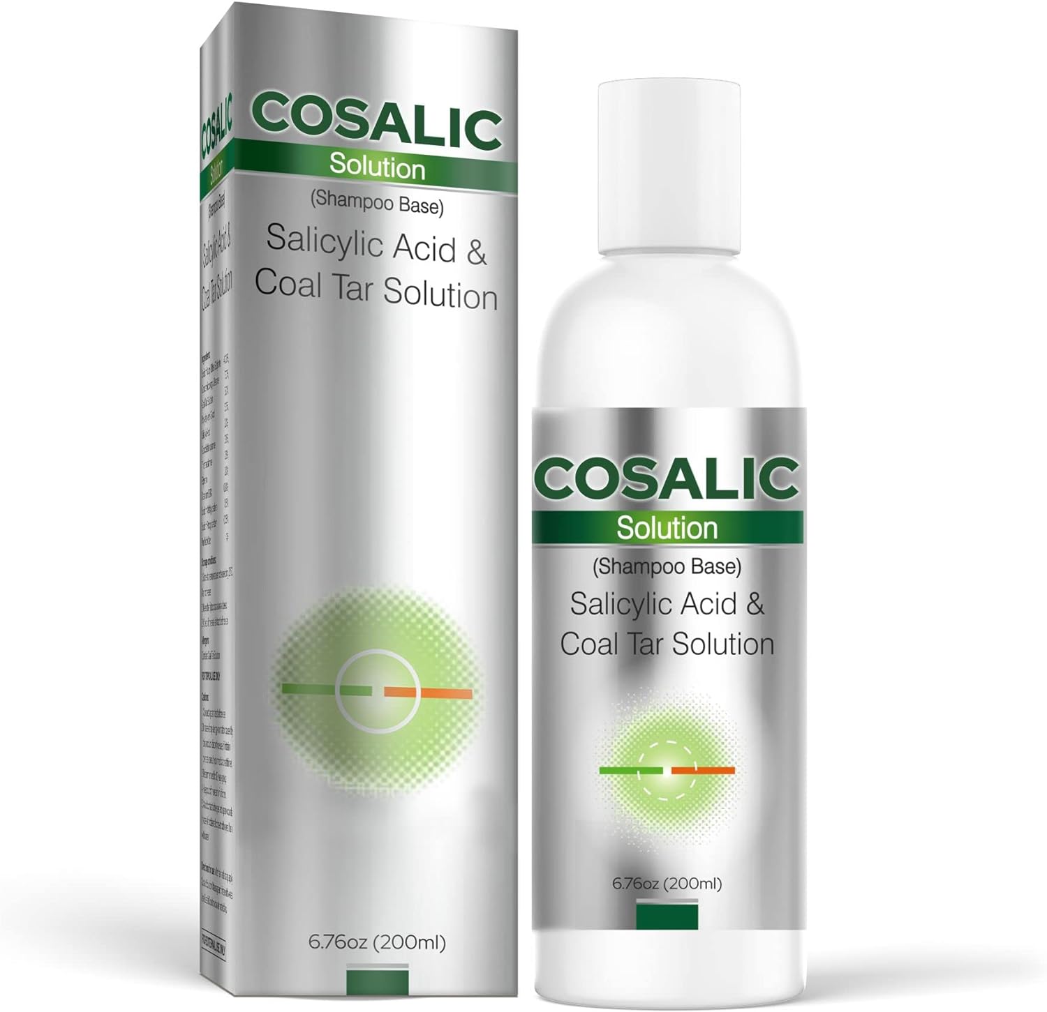 Cosalic Coal Tar & Salicylic Acid Solution - 6.76 Fl Oz | Itch Relief Shampoo for Psoriasis & Seborrheic Dermatitis