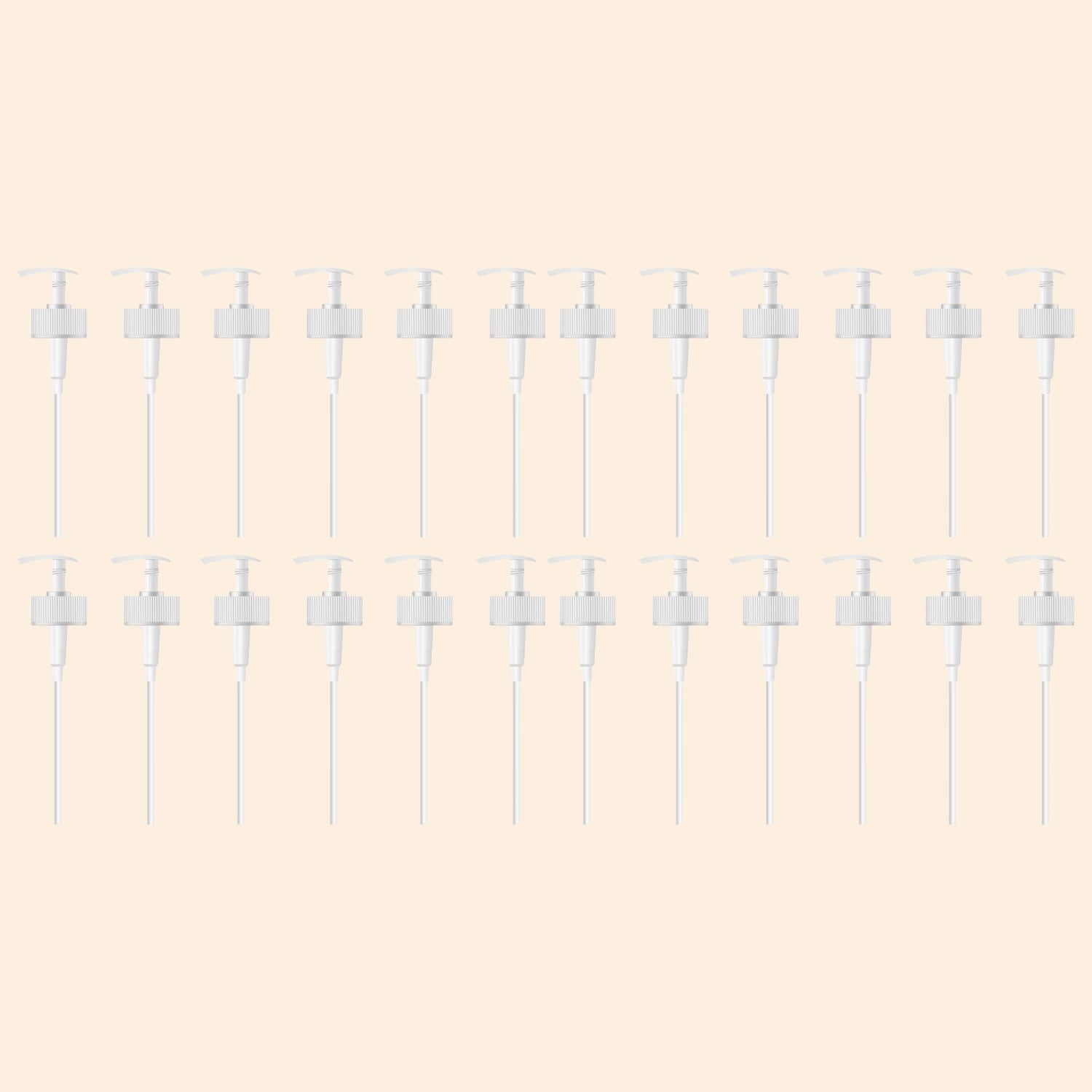 White Pump Dispenser 500ml