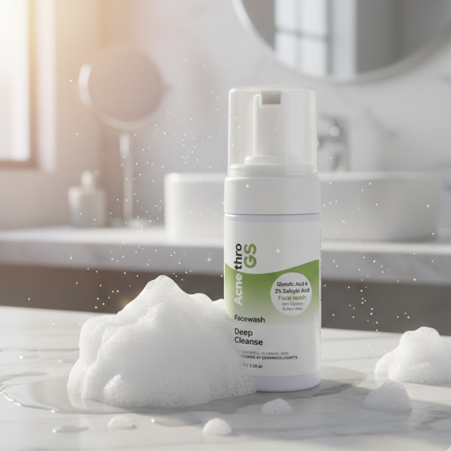 Glycolic acid and Salicyclic acid Foaming Face Wash 6 Pack 3.38oz