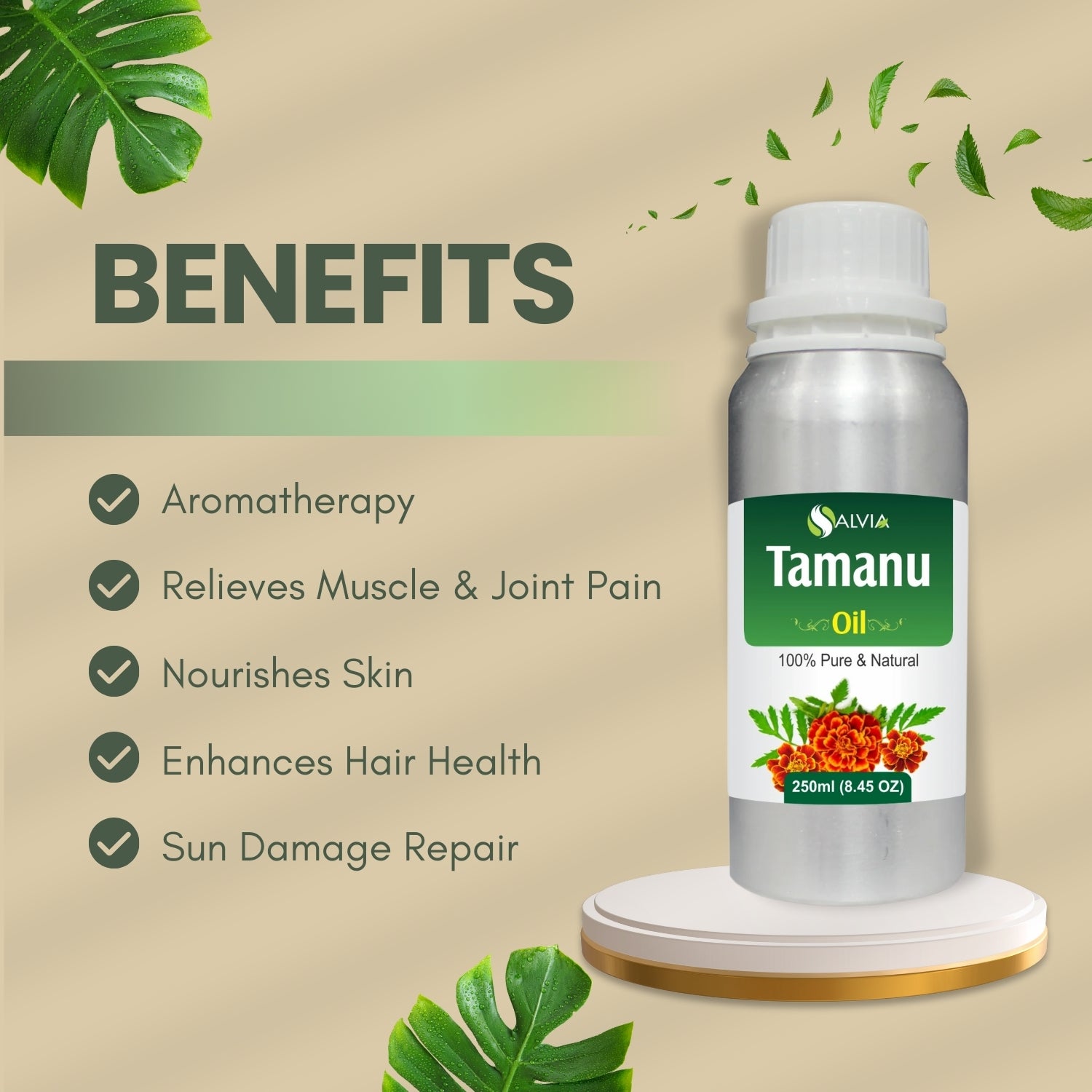 Tamanu Oil 100% Pure Natural Unrefined Carrier Oil
