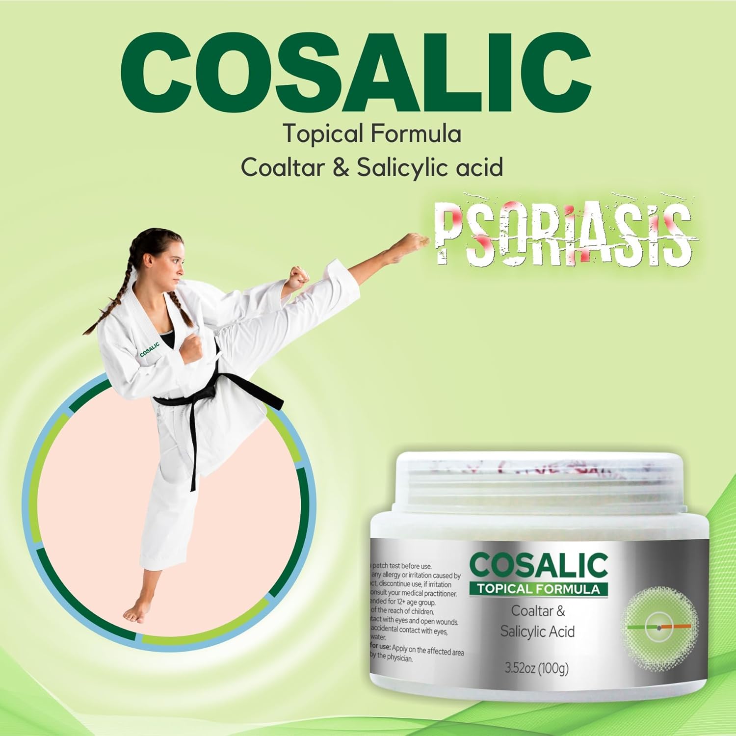 Salve Psoriasis Coal Tar Salicylic Acid 100gm (Pack of 2) - Treatment for Dry, Itchy Skin