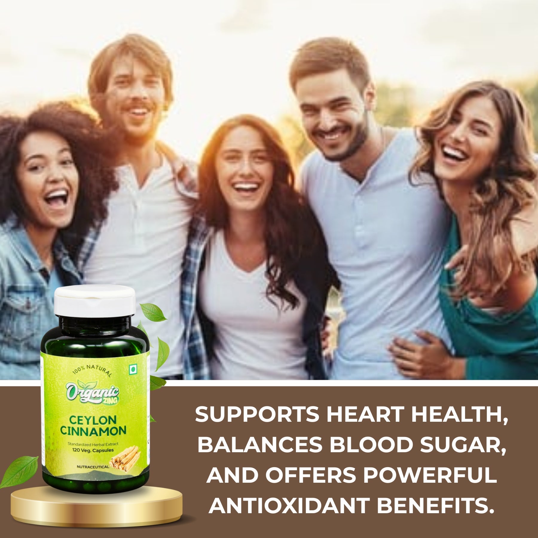 Ceylon Cinnamon Supplement- 120 Capsules