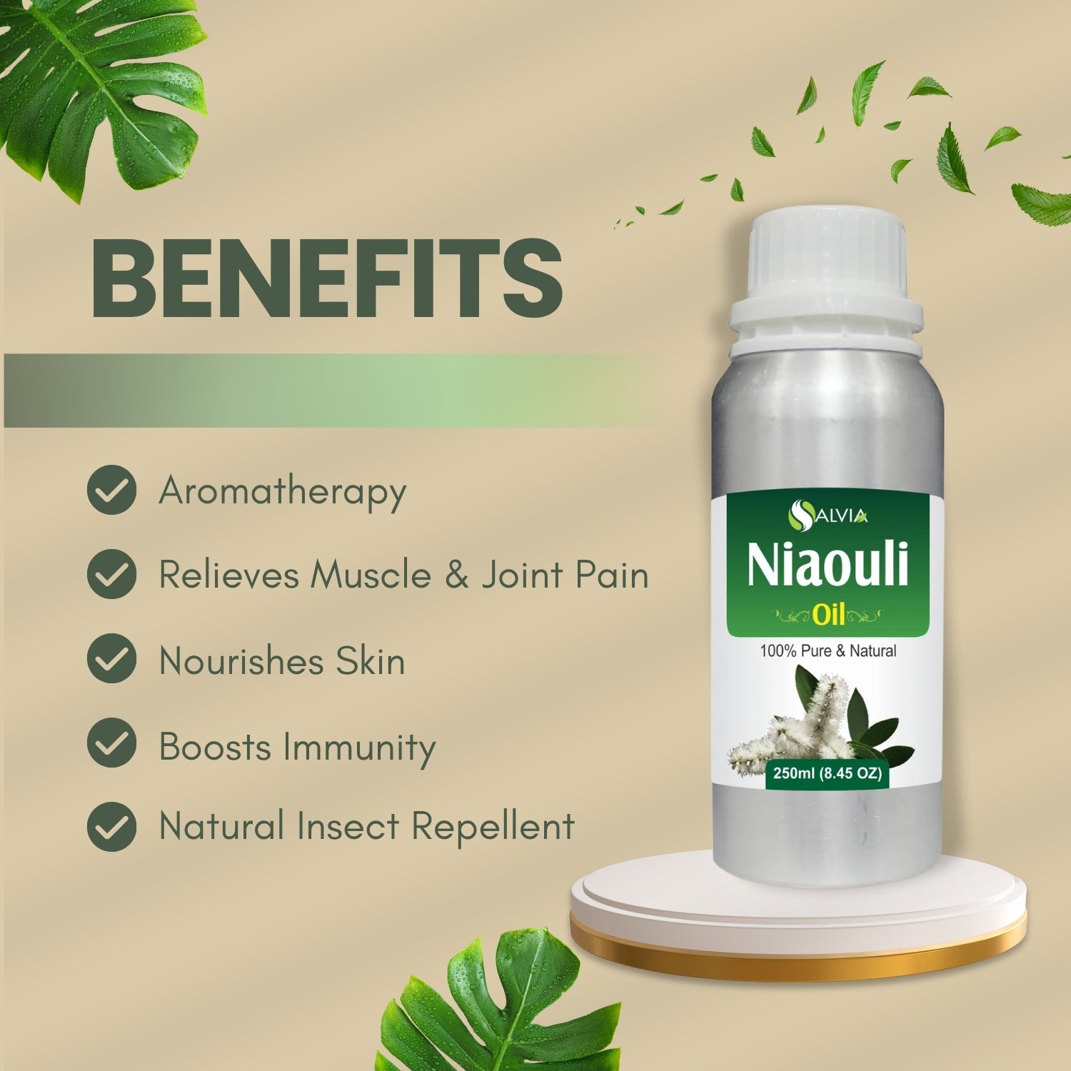 Niaouli Oil (Melaleuca Quinquenervia) Pure Essential Oil