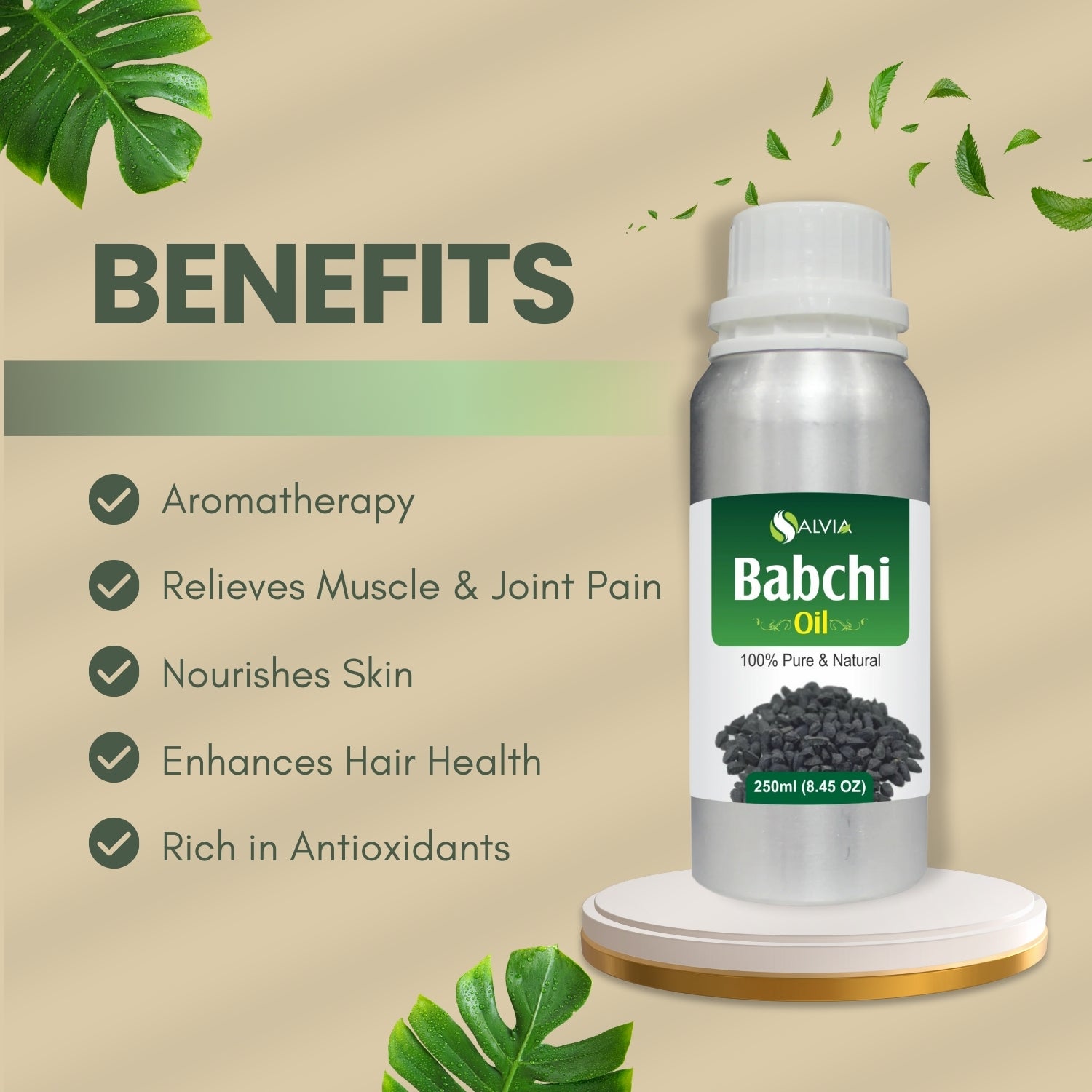 Babchi Oil (Psoralea Corylifolia) 100% Carrier Oil
