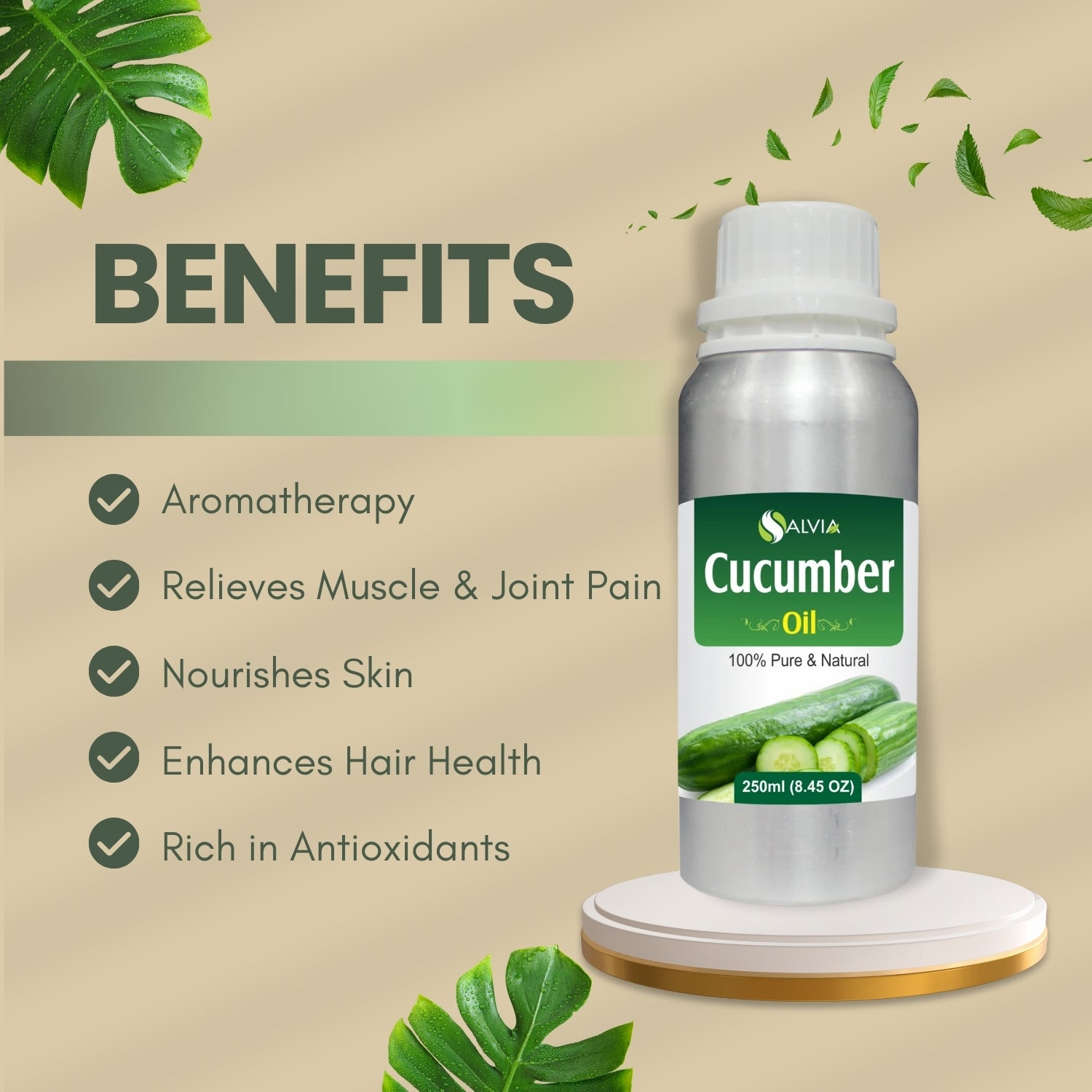 Cucumber Oil 100% Natural Pure Carrier Oil