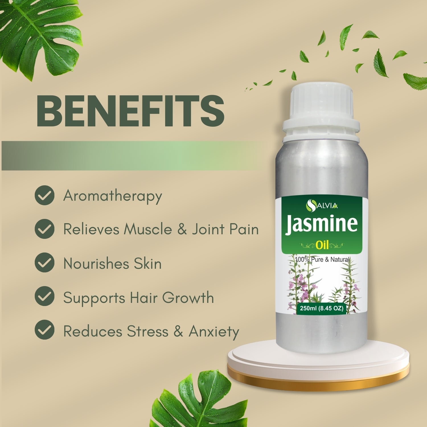 Pure Jasmine Essential Oil for Hair