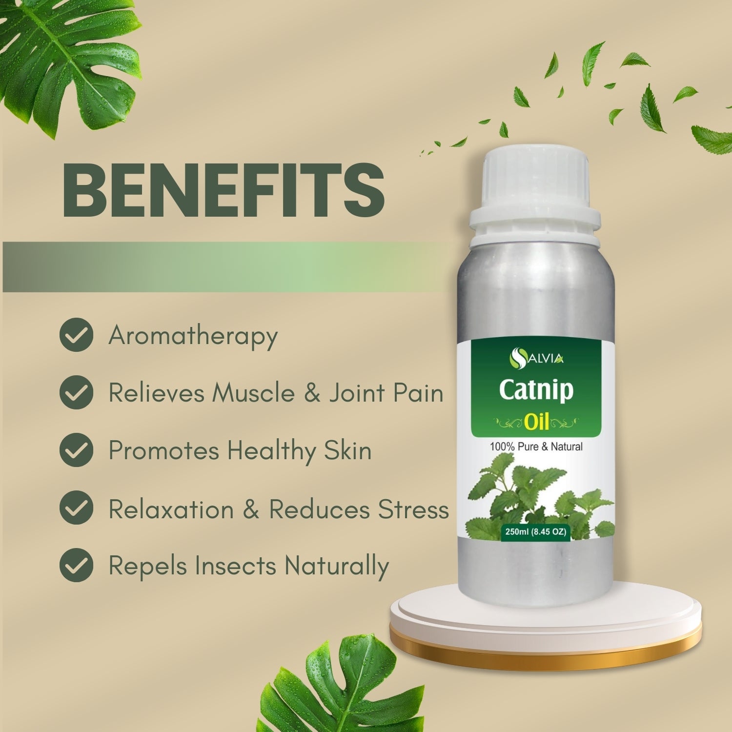 Catnip Oil Pure Undiluted Therapeutic Grade Essential Oil