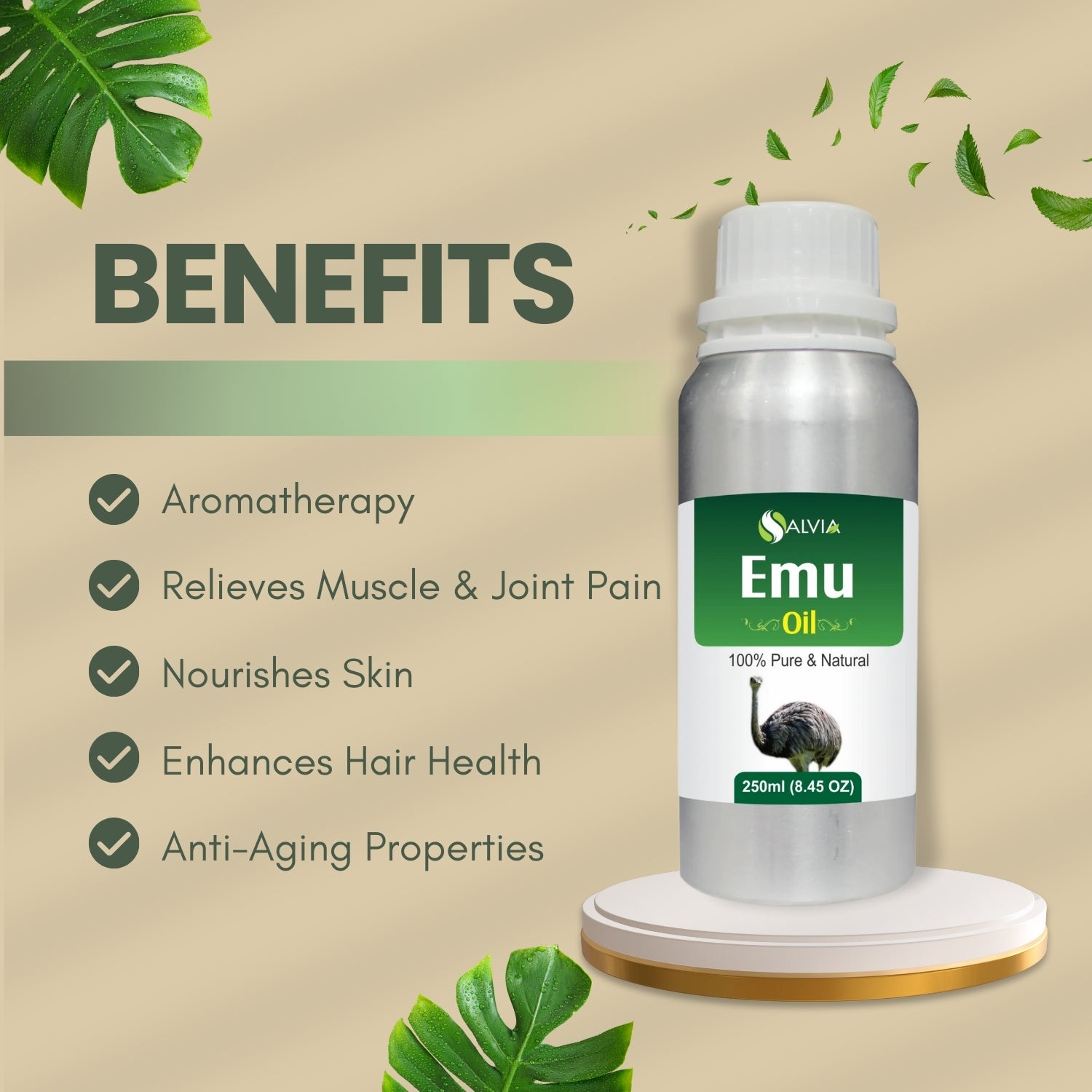 Emu Oil 100% Natural Carrier Oil