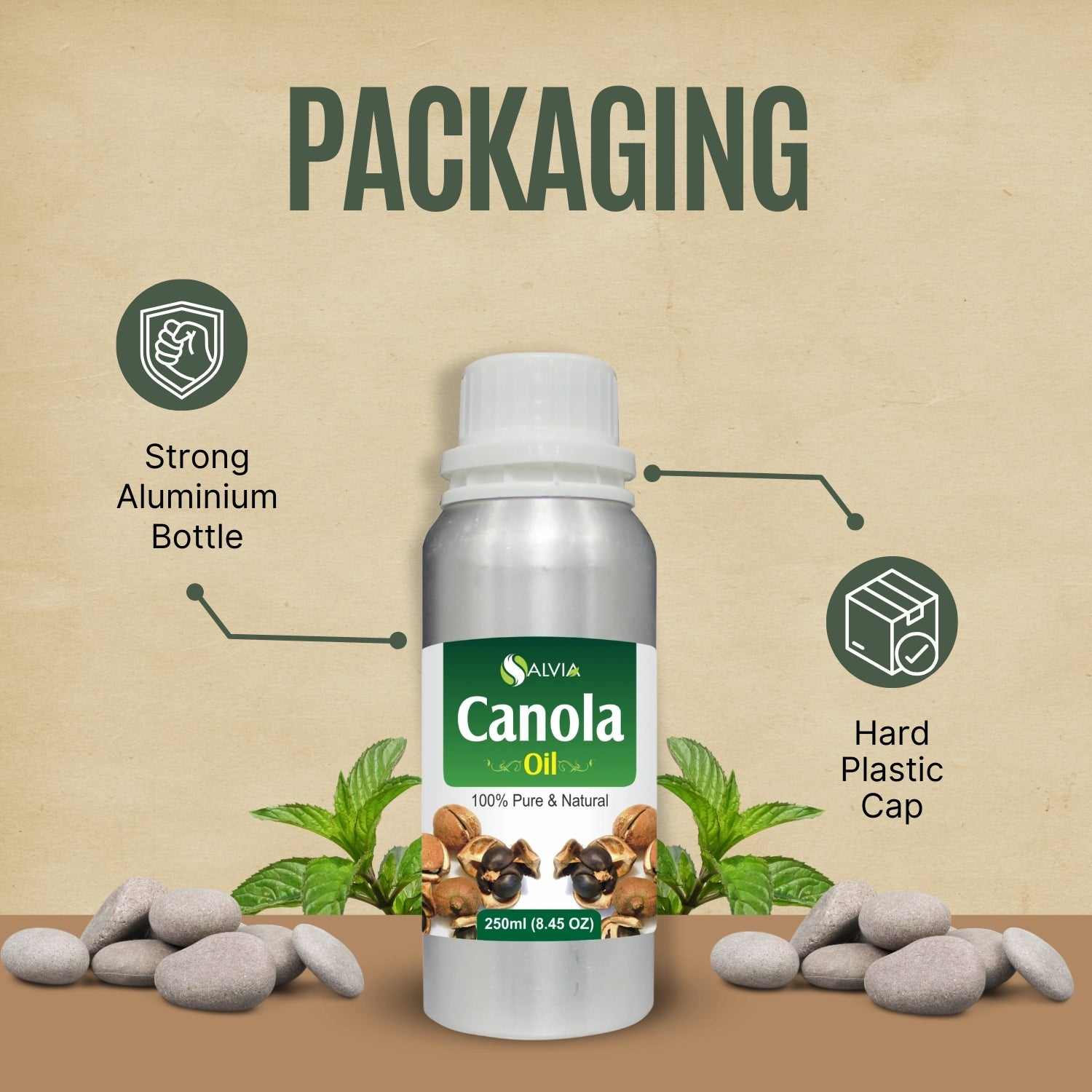 Canola Oil ( Brassica napus)100% Natural Pure Carrier Oil