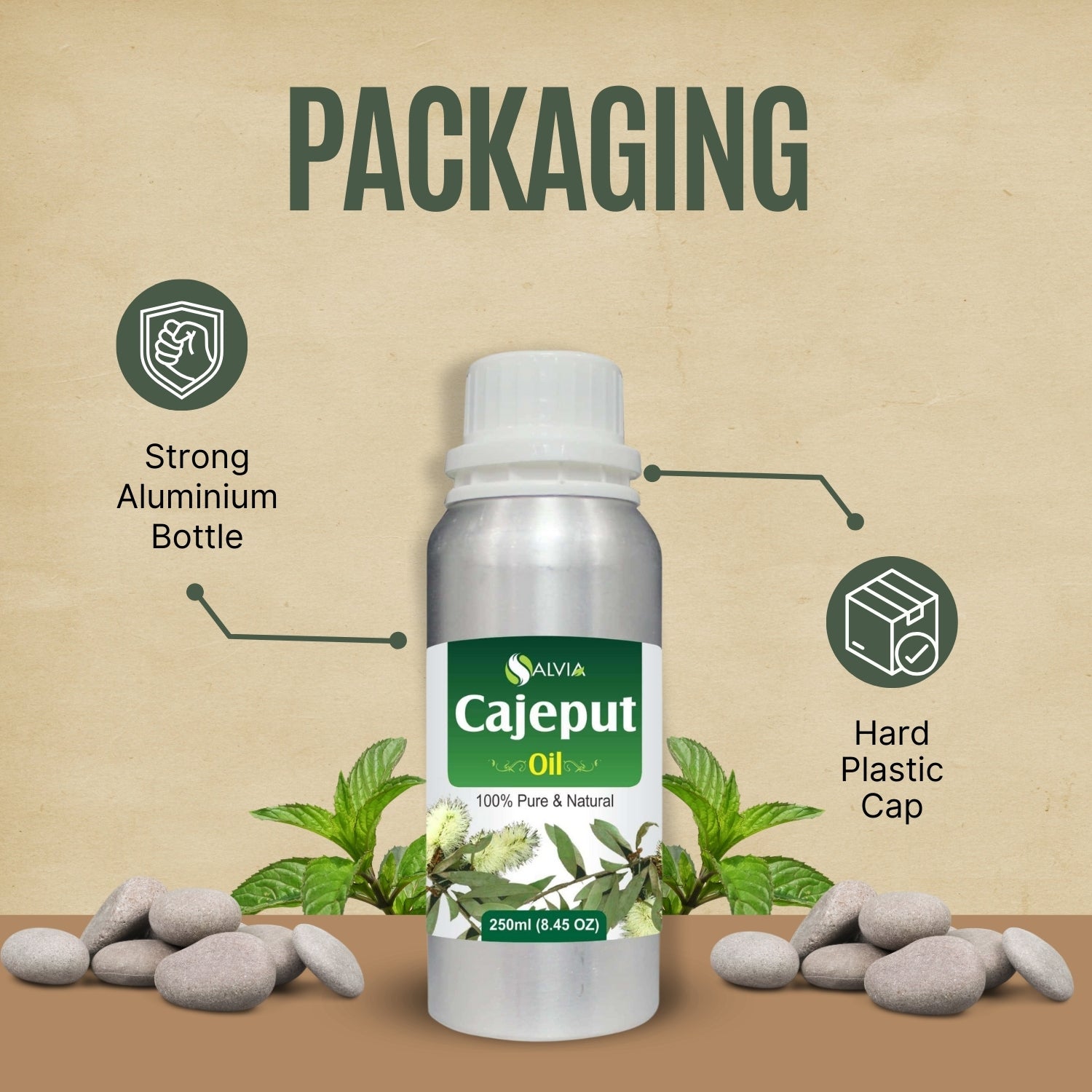 Cajeput Oil (Melaleuca leucadendron) 100% Natural Pure Essential Oil