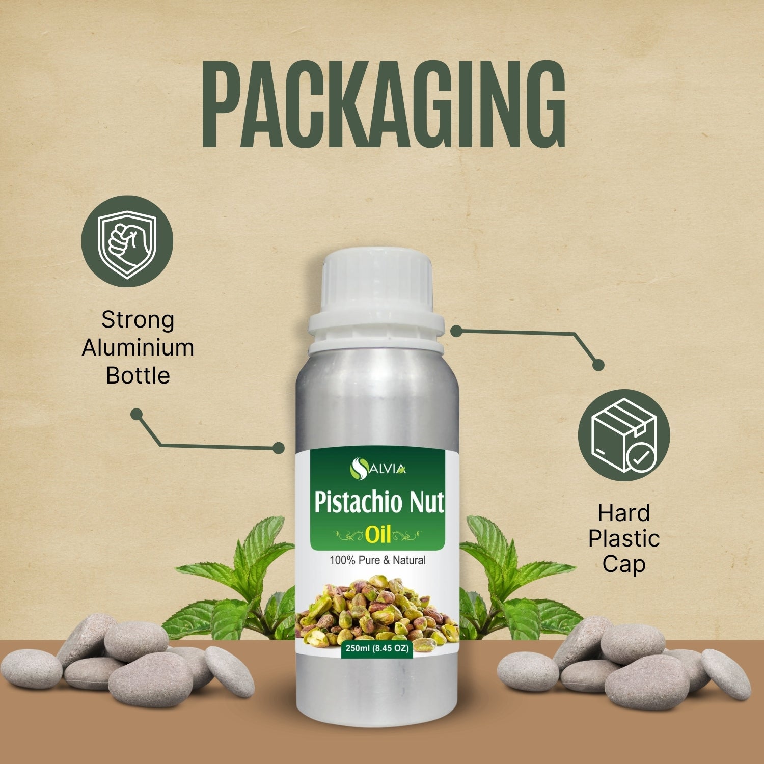 Pistachio Nut Oil (Pistacia Vera) Pure Natural Carrier Oil