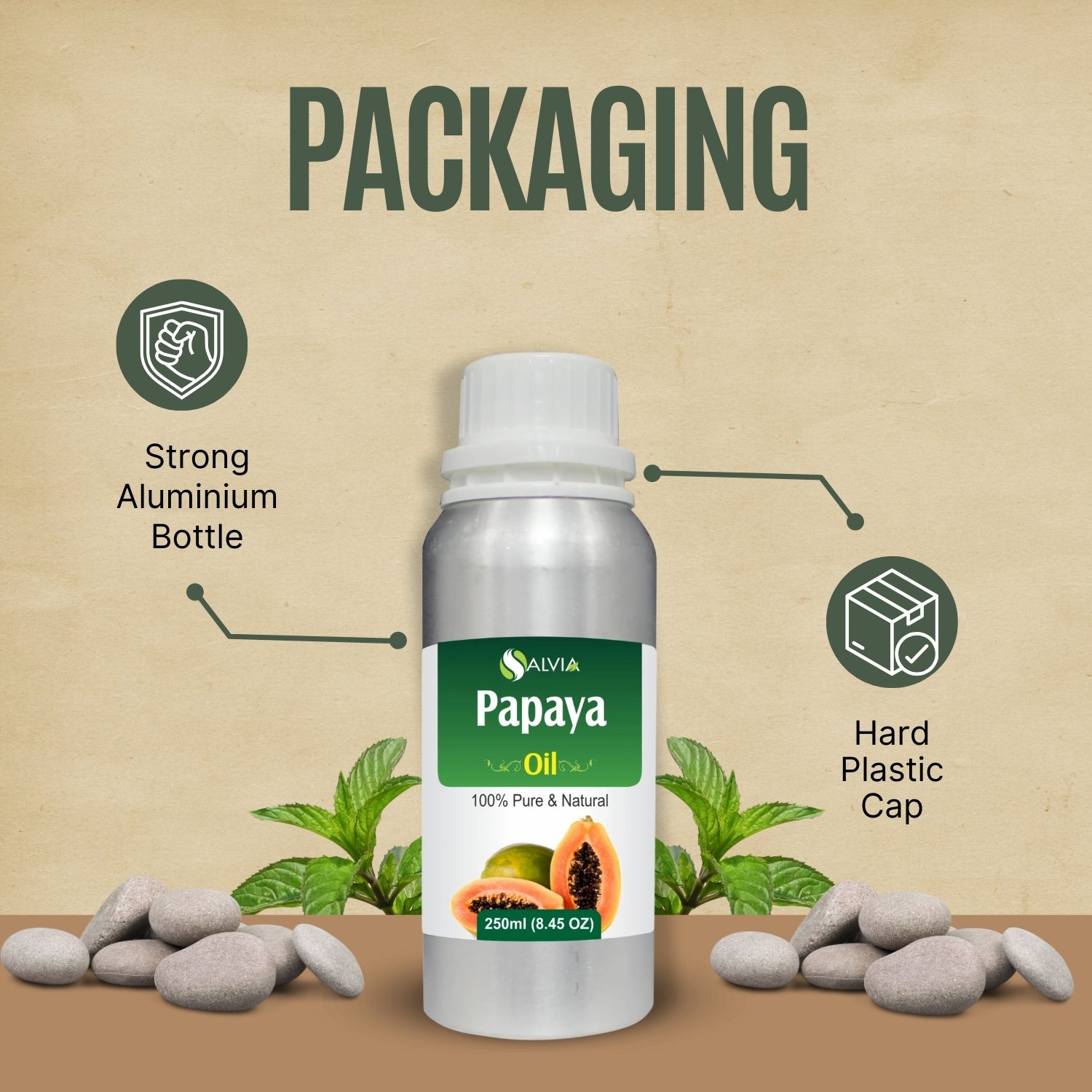 Papaya Oil (Carica Papaya) 100% Pure & Natural Carrier Oil Nourishing & Moisturizing Property, Best For Skin, Hair, Lip, & Nail Care