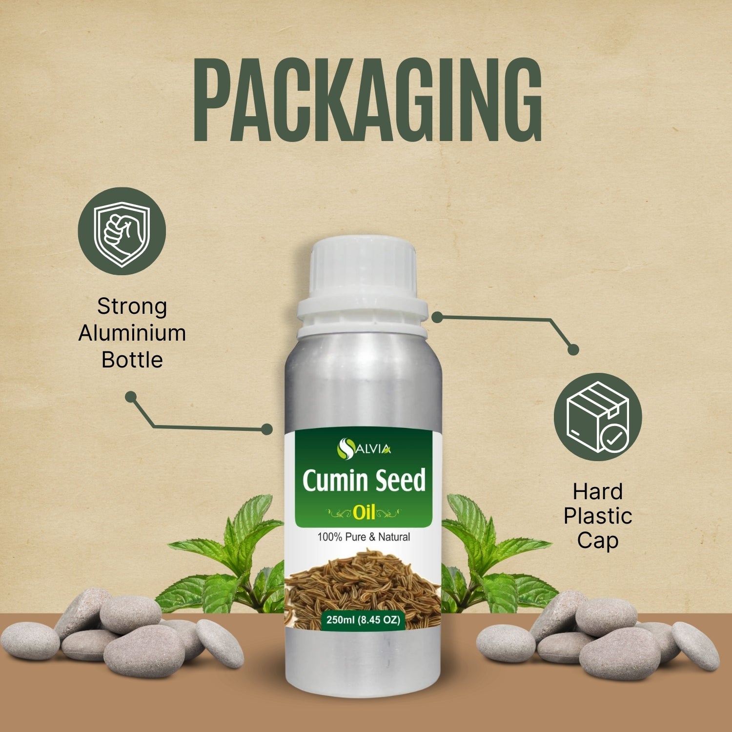 Cumin Seed Oil (Cuminum Cyminum) 100% Natural Pure Essential Oil