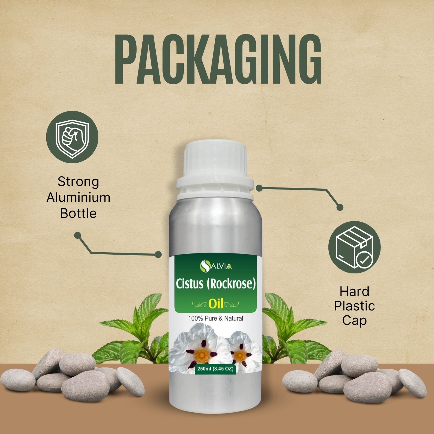 Cistus (Rockrose) Oil (Cistus-Ladaniferus) 100% Natural Pure Essential Oil