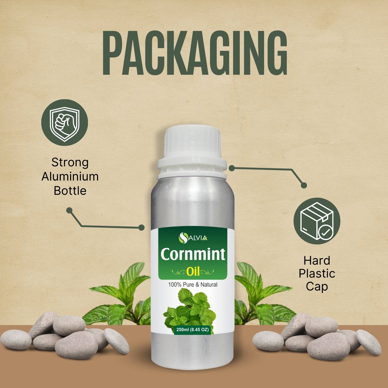 Cornmint Oil (Mentha arvensis) 100% Natural Pure Essential Oil