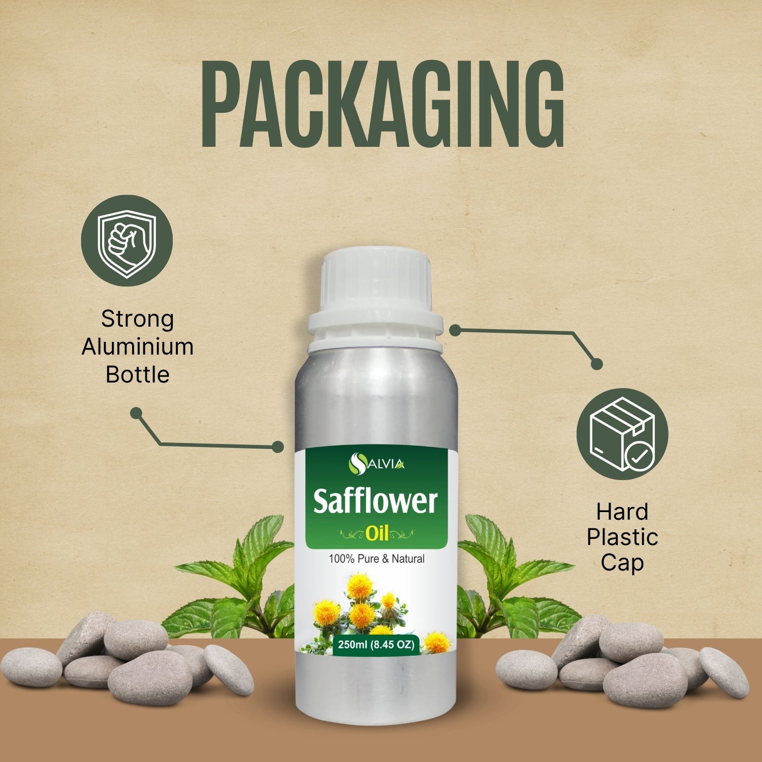 Safflower Oil (Cympopogan Martini) 100% Natural Pure Carrier Oil