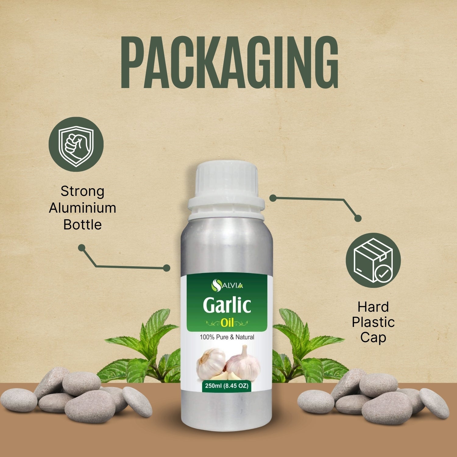 Garlic Oil (Allium Sativum) 100% Natural Pure Essential Oil