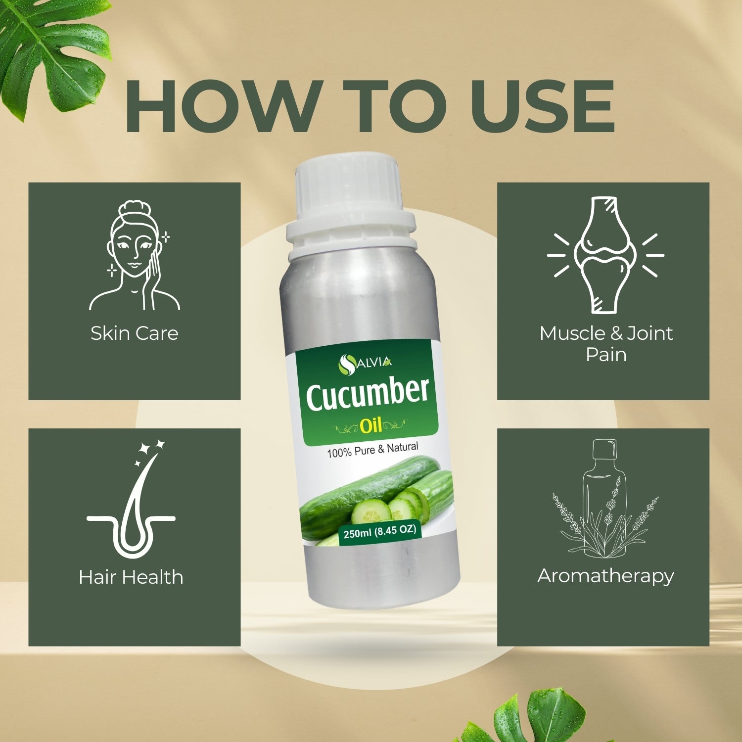 Cucumber Oil 100% Natural Pure Carrier Oil