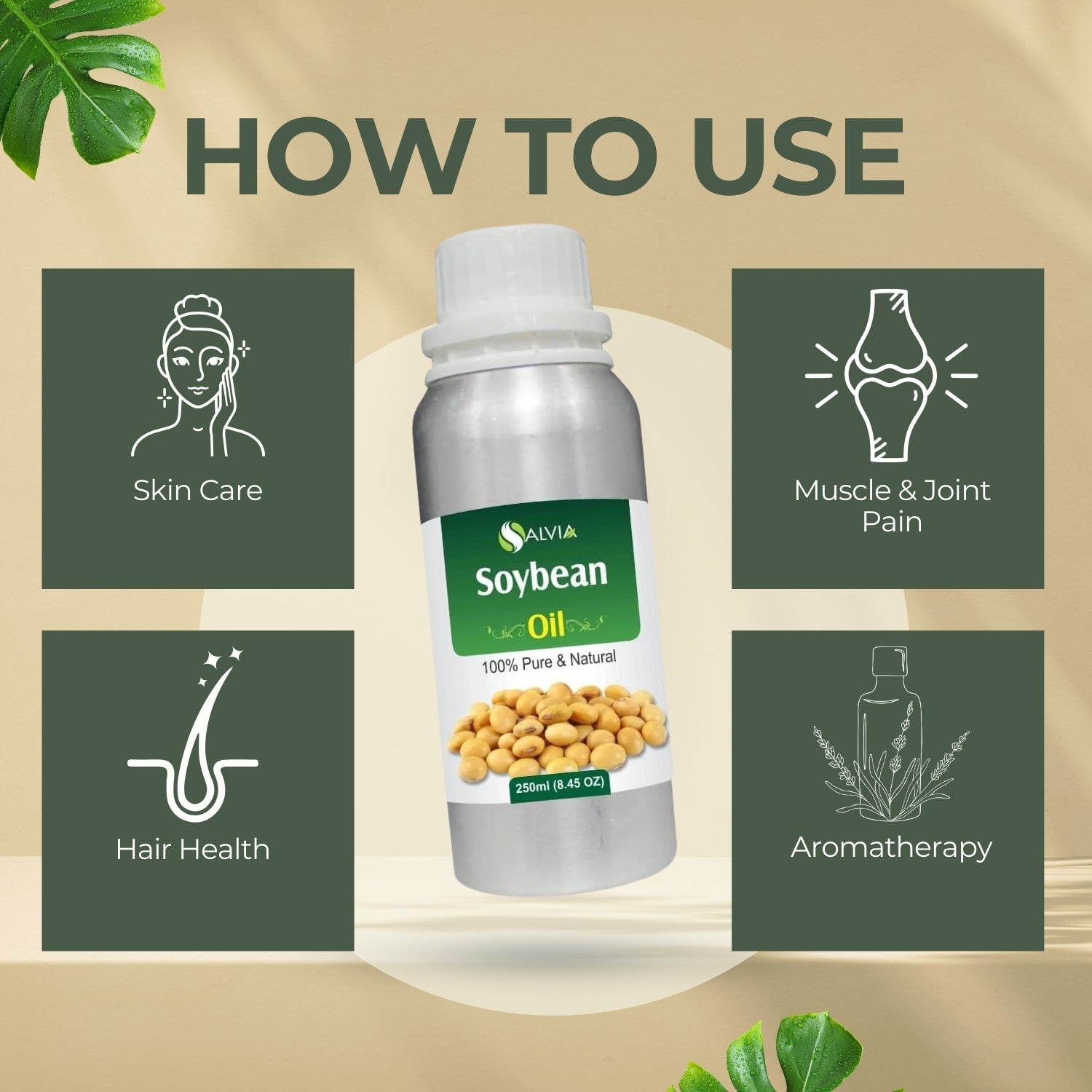 Soybean Oil (Glycine Max) 100% Natural Carrier Oil