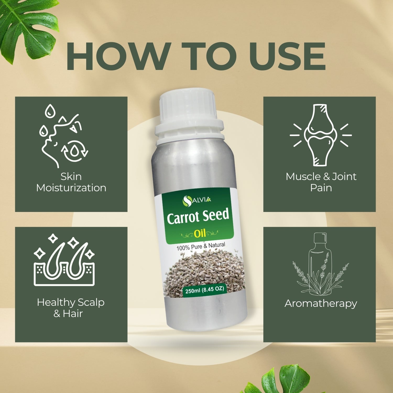 Carrot Seed Oil Pure and Natural Essential Oil