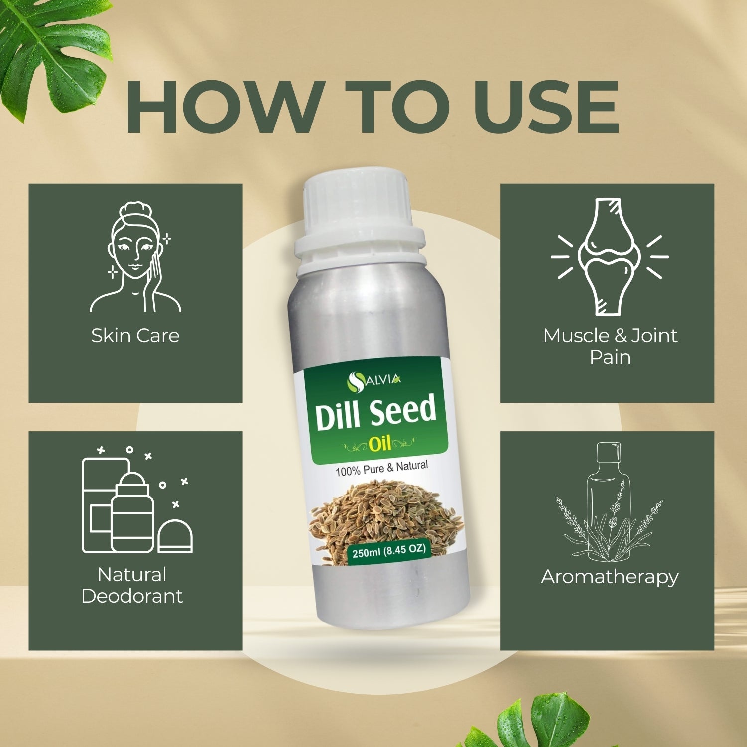 Dill Seed Oil 100% Natural Pure Essential Oil