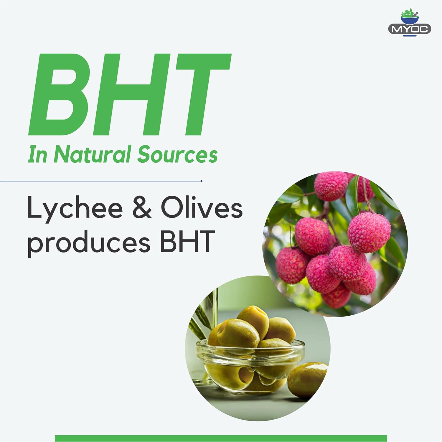 MYOC BHT Powder - 113g (3.98 Oz) | Premium Butylated Hydroxytoluene (BHT) Powder for Cosmetics - Paraben-Free Formula