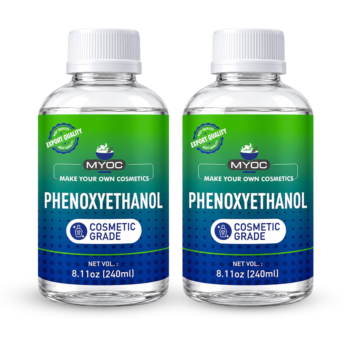 MYOC Phenoxyethanol Liquid, Broad Spectrum Preservative, Formulation Stabilizer, Cosmetic Grade, Paraben-Free