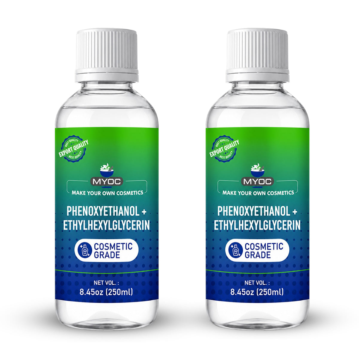 MYOC Phenoxyethanol & Ethylhexylglycerin, Broad Spectrum Preservative Blend, Booster Support, Formulation Protector