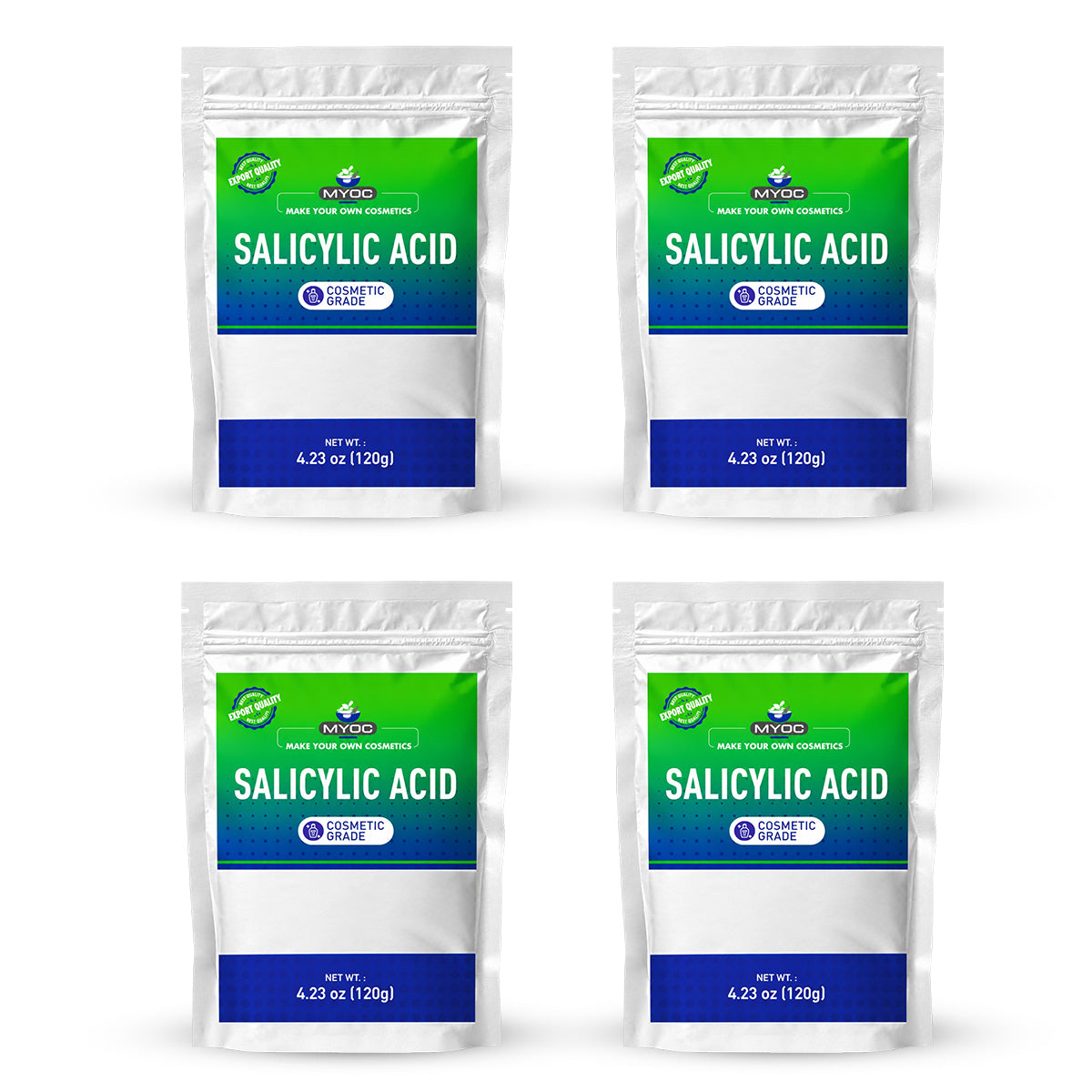 MYOC Salicylic Acid Powder, BHA Exfoliant, Acne Control, Pore Clarifying, Cosmetic Grade
