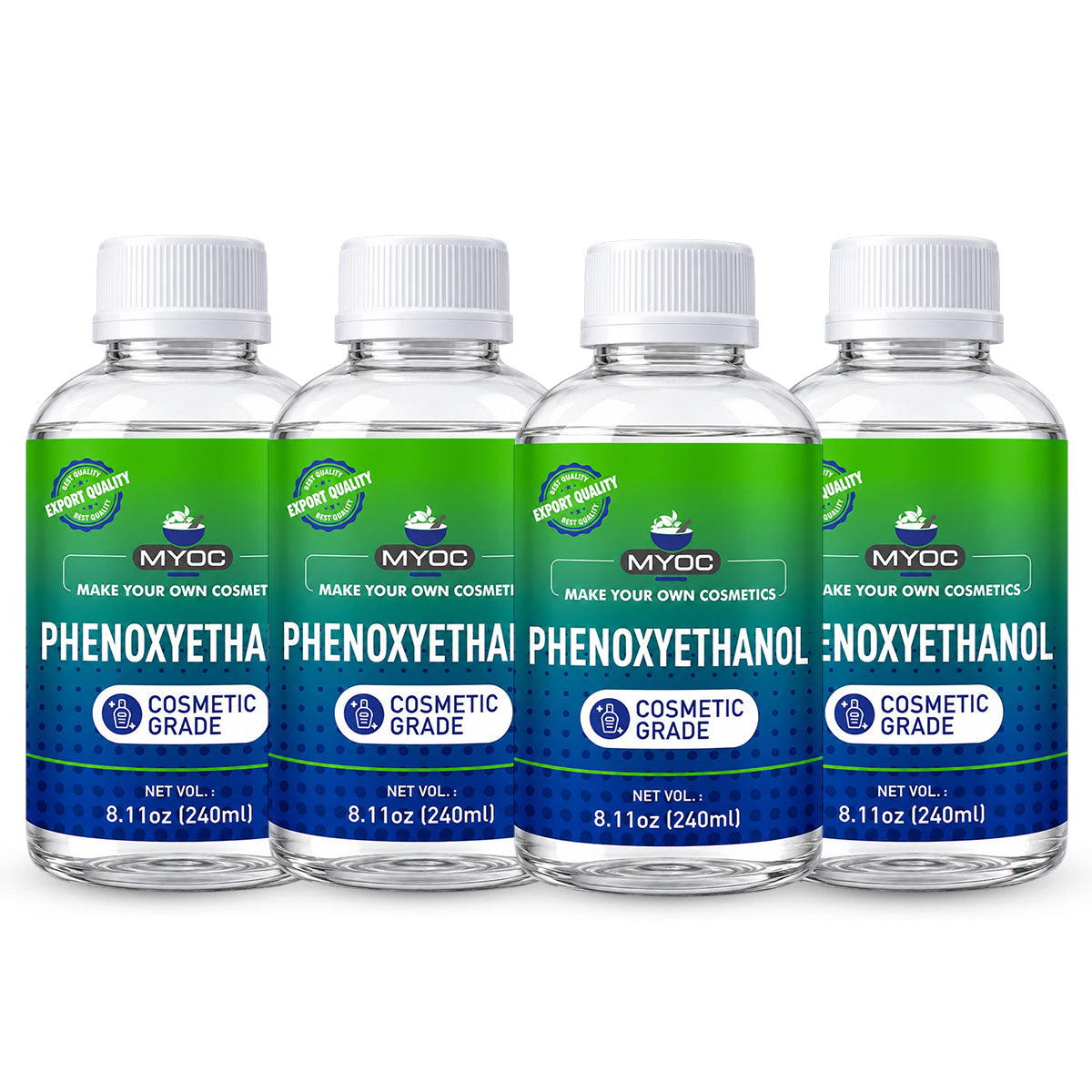 MYOC Phenoxyethanol Liquid, Broad Spectrum Preservative, Formulation Stabilizer, Cosmetic Grade, Paraben-Free