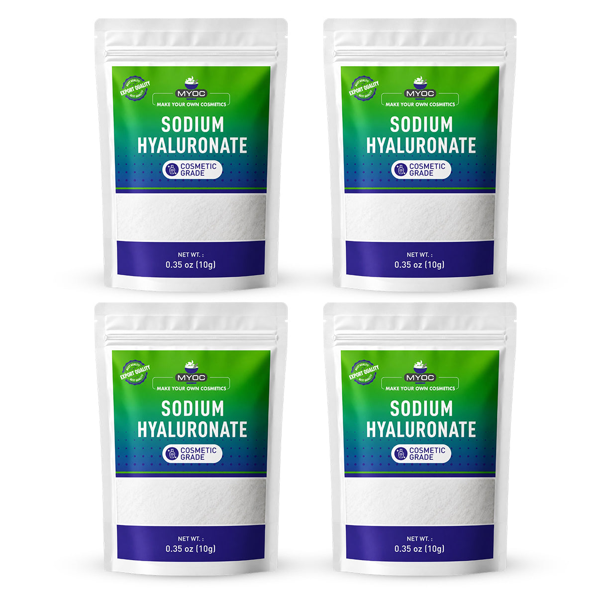 MYOC Sodium Hyaluronate Powder, Deep Hydration, Moisture Binding, Plumping Effect, Anti-Aging