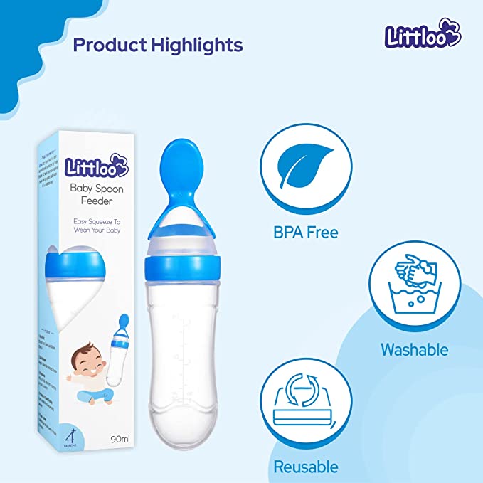 Littloo Littloo Littloo Baby Spoon Feeder (Silicone)