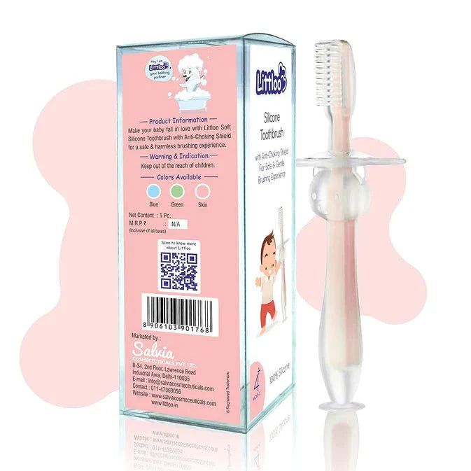 Littloo Littloo Littloo Baby Toothbrush (Plastic Anti-Choke)