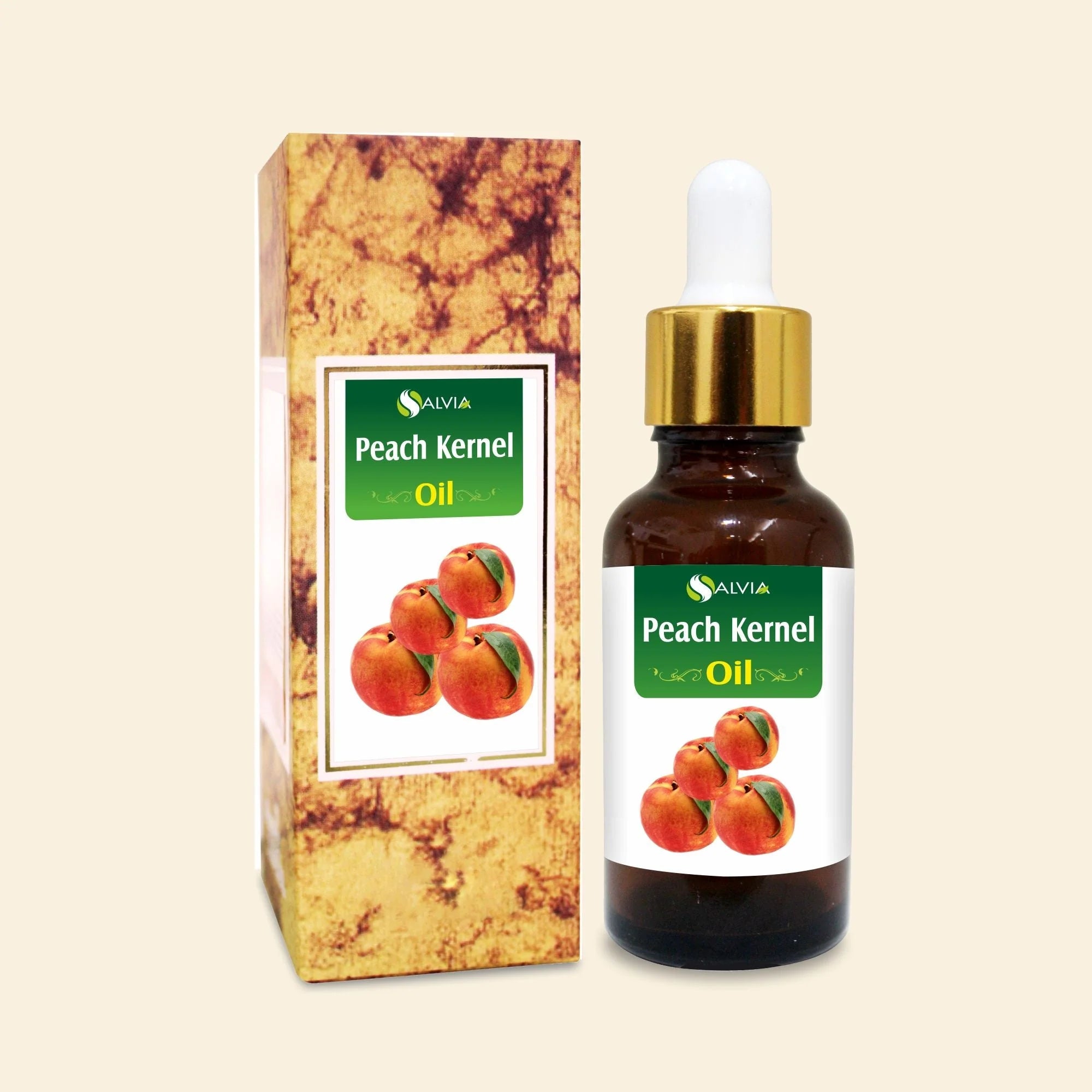 Peach Kernel Oil (Prunus persica) 100% Natural Pure Carrier Oil Nourishes & Moisturizes Skin, Manages Premature Aging, Promotes Healthy Hair