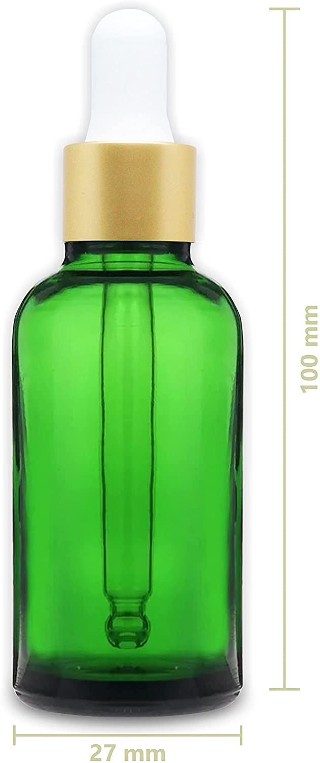 Salvia Cosmetic Jar,Cosmetic Jar Amber Green Color Bottles 30ml