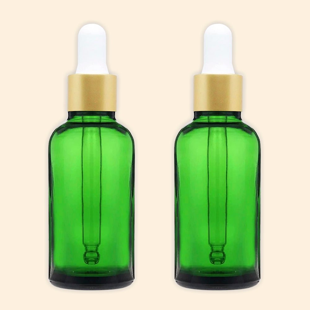 Salvia Glass Amber Bottles Amber Green Color Bottles 30ml