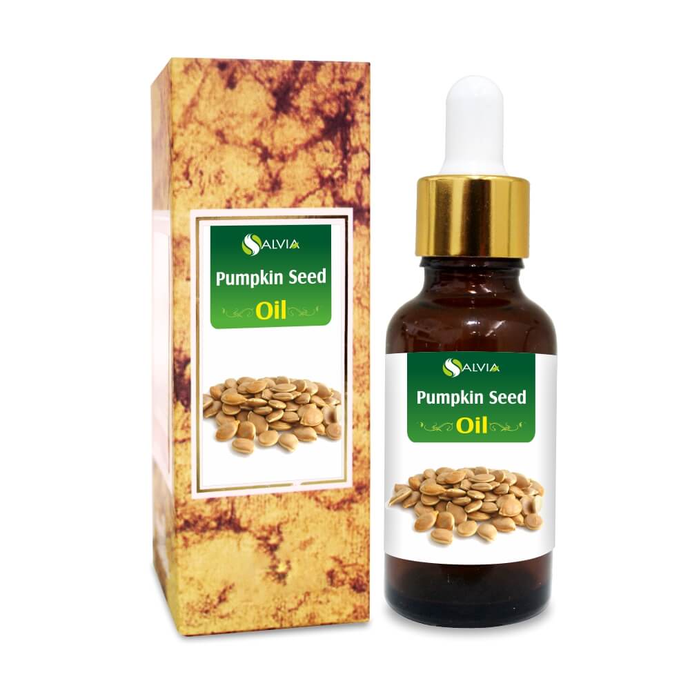 Salvia Natural Carrier Oils,Anti Ageing,Anti-ageing Oil 10ml Pumpkin Seed Oil (Cucurbita maxima) 100% Natural Pure Carrier Oil Hair Growth, Reduces Acne, Retains Moisture, Fights Free Radical, Improves Skin Tone & More