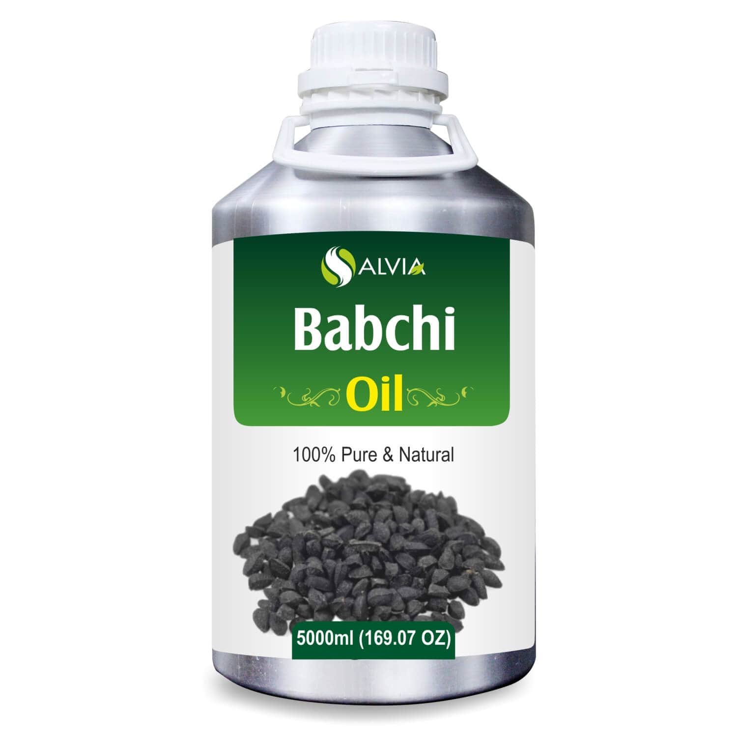 Salvia Natural Essential Oils 5000ml Babchi Oil (Psoralea Corylifolia) 100% Pure Natural Essential Oil