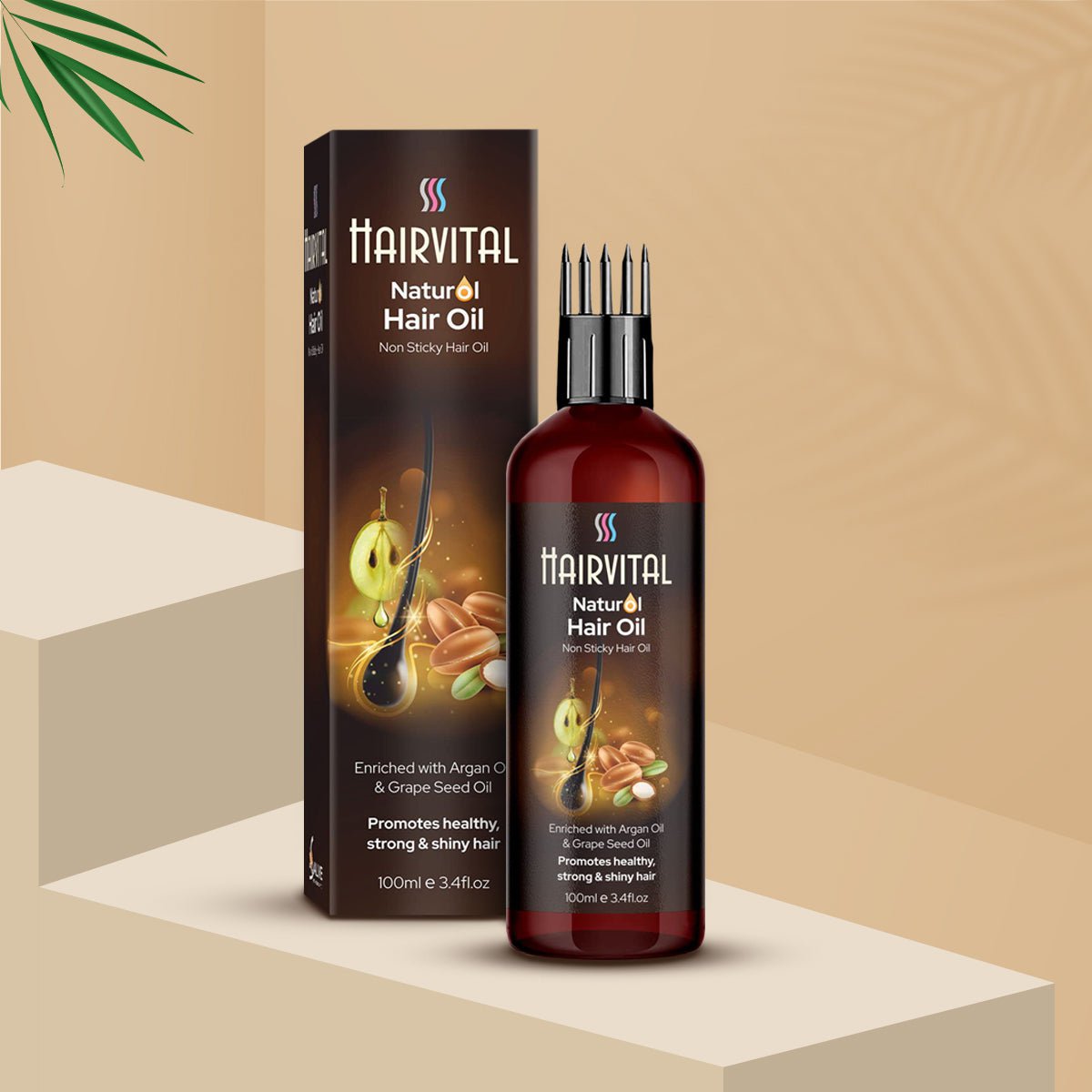 Shoprythm Hairvital, Dry Hair,Anti hair fall oil,Father's day Anti Hairfall Oil- Hairvital Naturol Oil with Comb