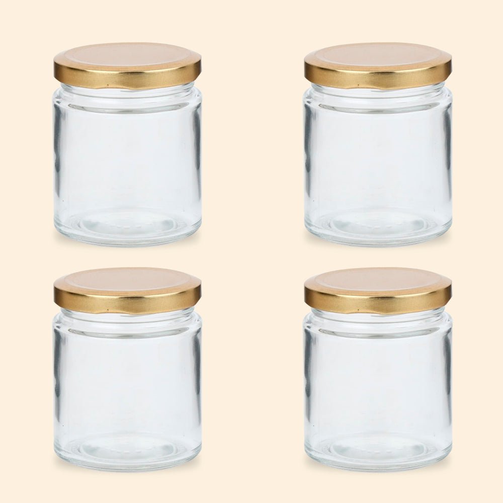 Shoprythm Packaging,Cosmetic Jar Glass jar with Golden lid