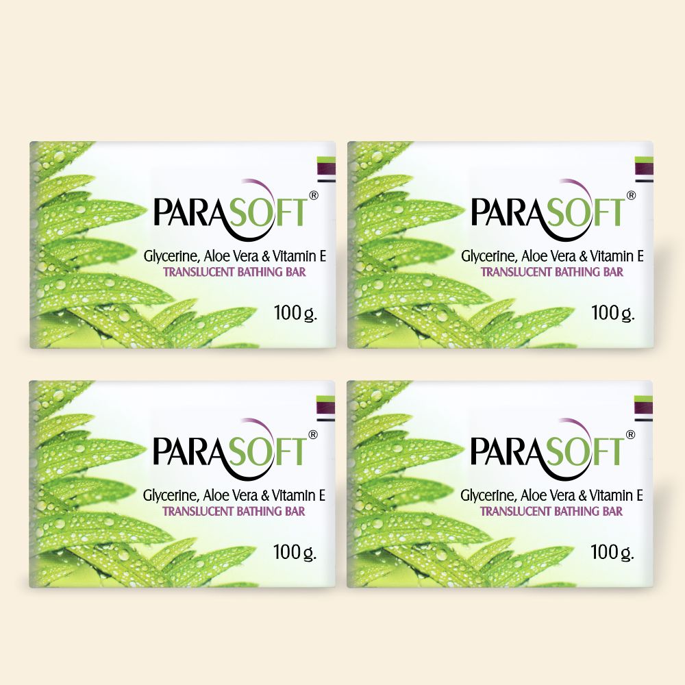 Shoprythm Parasoft,Moisturizing Bar & Shower Gel Salve Parasoft Soap 4X100gm