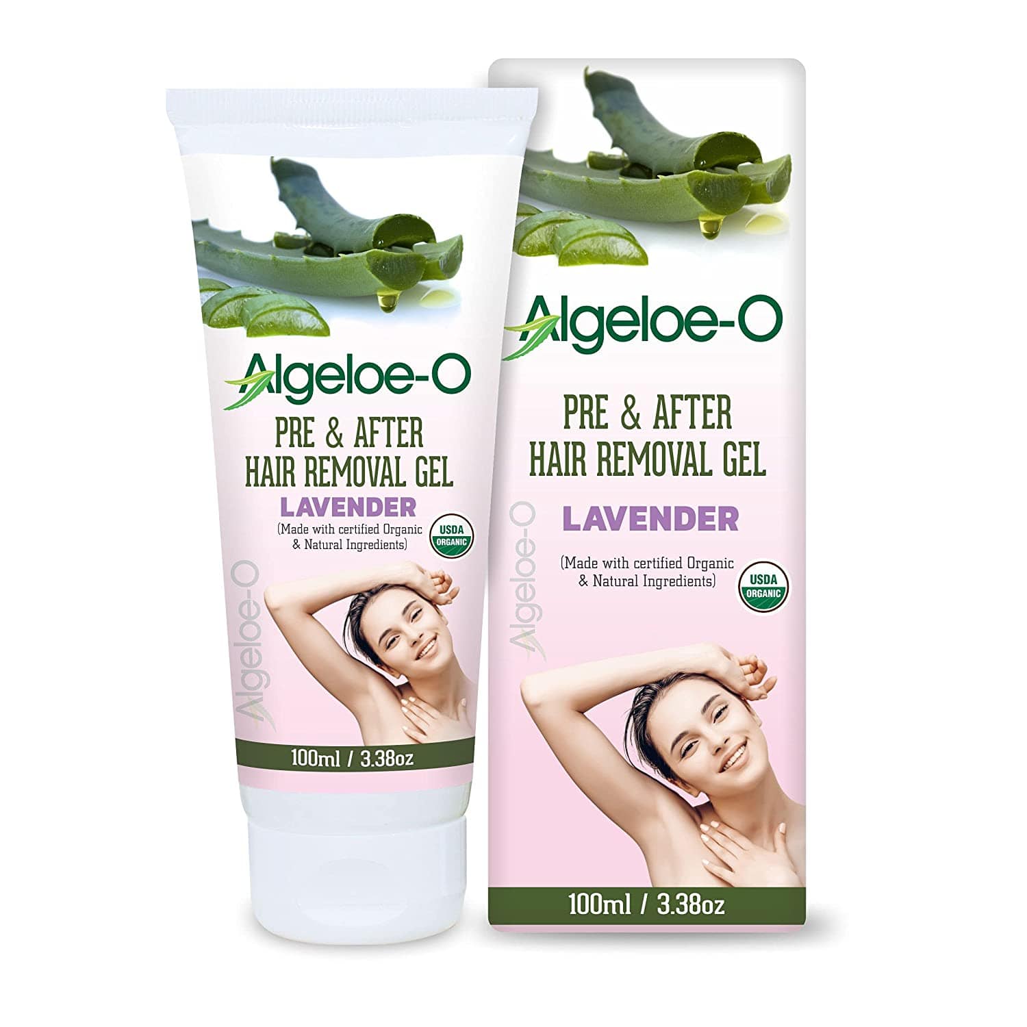 shoprythmindia Acne,Anti-acne Soap ALGELOE-O Gel Pre & After Hair Removal Lavender Gel