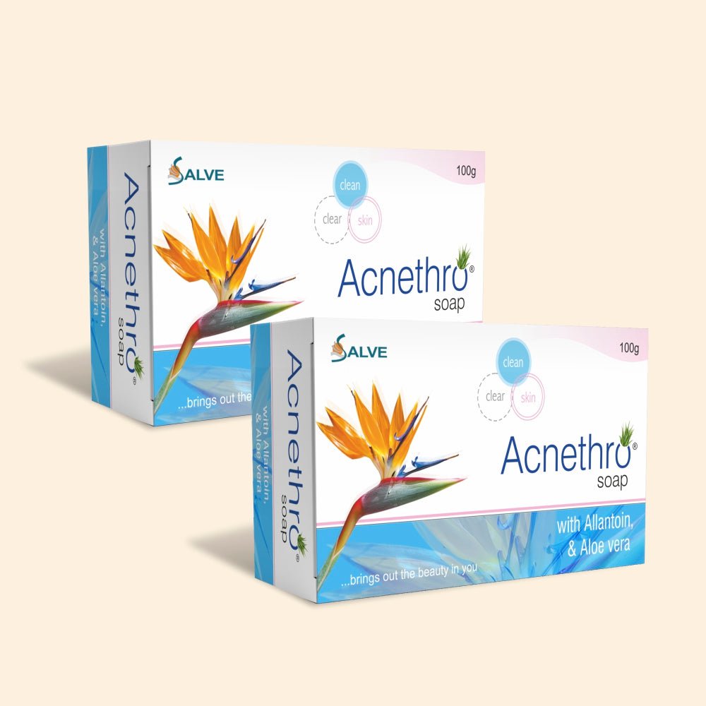 shoprythmindia Acnethro,Acne,Anti-acne Soap Pack of 2 Acnethro Anti Acne Soap With Aloe Vera