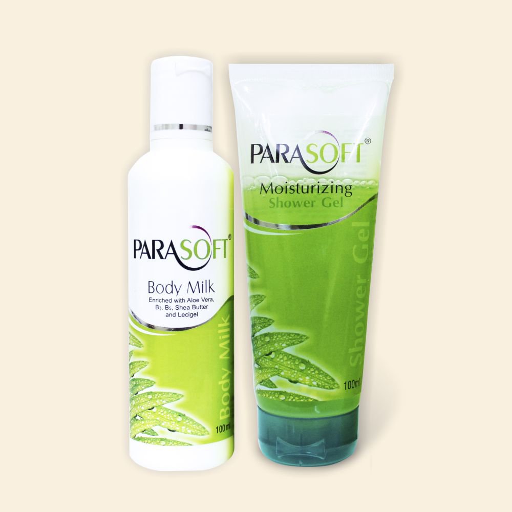 shoprythmindia Dry Skin Care Combo Parasoft Body Milk & Parasoft Shower Gel combo